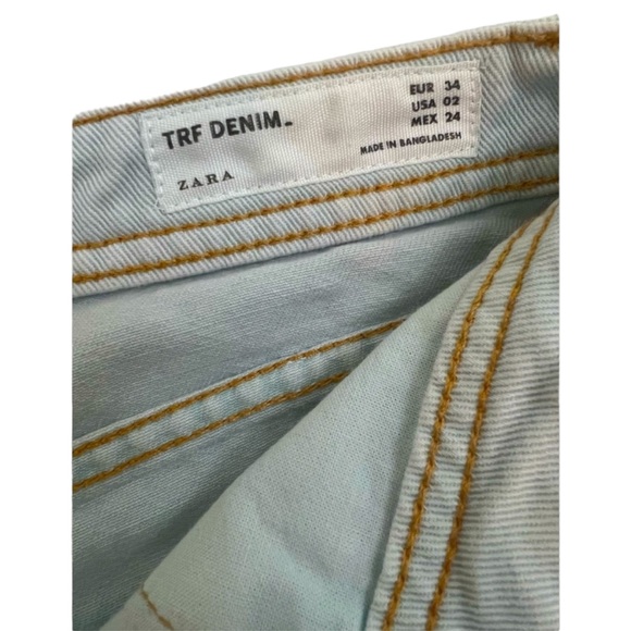 Zara TRF DENIM Jean Shorts. Size 2, in great condition. - Picture 2 of 5